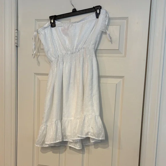 Lilly Pulitzer White Strapless Eyelet Ruffle Dress - Picture 3 of 3